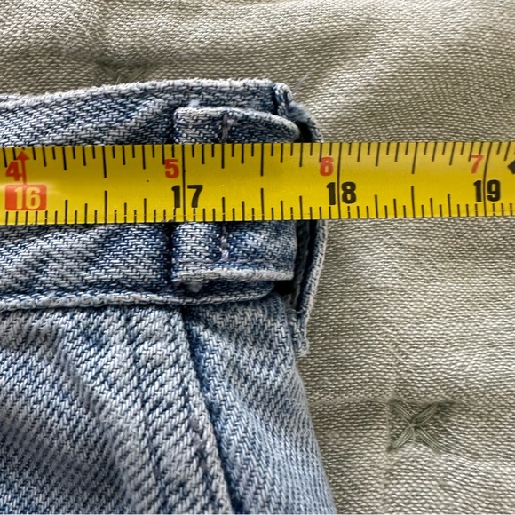 Madewell Women’s Low Slung Cargo Jeans Light Wash Size 30/10 - Picture 8 of 10